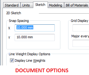 DOCUMENT OPTIONS